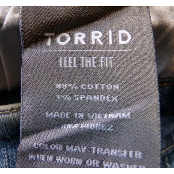 Torrid Jeans Womens Size 22R Vintage Stretch Denim Distressed Boyfriend Straight - Picture 5 of 7